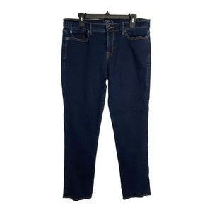 Lucky Brand Womens Jeans Adult Size 14/32 Sweet N Straight Dark Wash Blue Denim